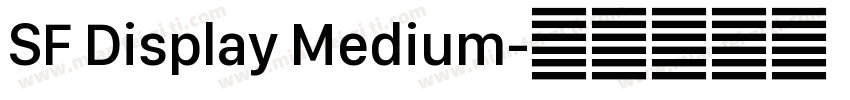SF Display Medium字体转换